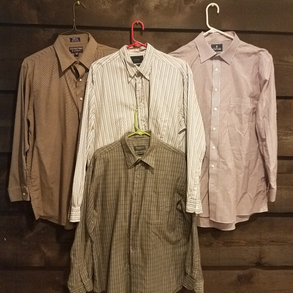 BUNDLE OF 4 MENS LARGE SHIRTS